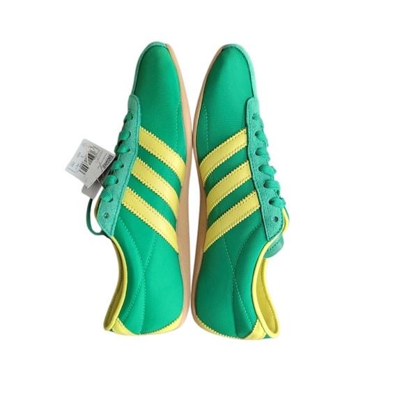 ADIDAS Green Yellow Tokyo Slim Lace Up Sneakers Size 7.5 - Picture 3 of 16
